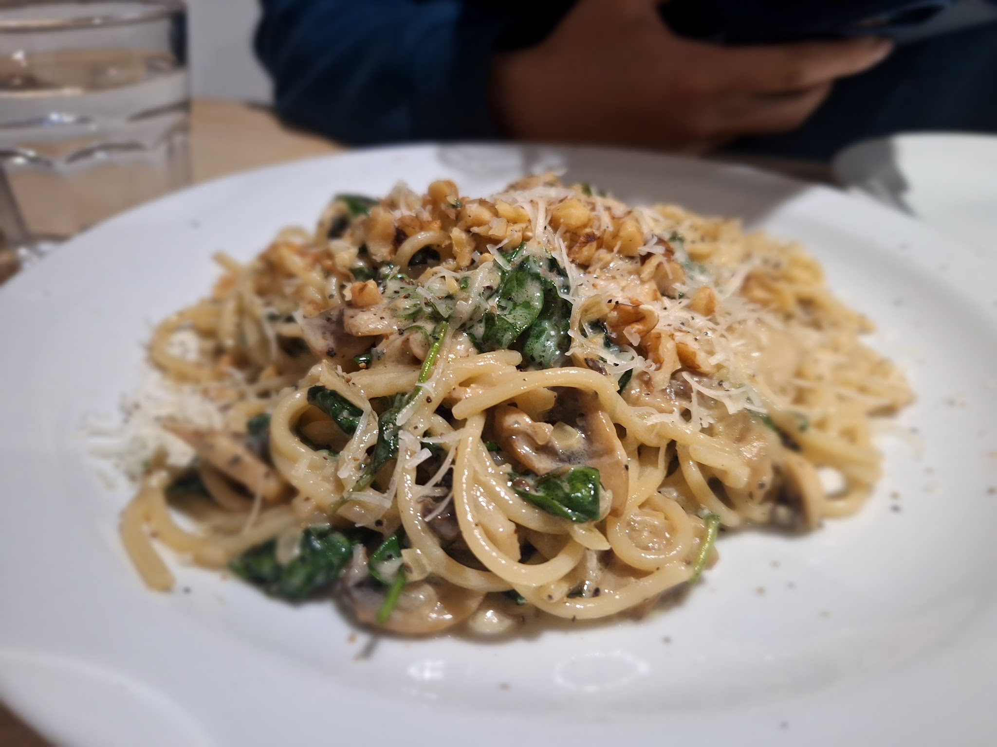 A close-up of a plate of pasta at Il Vicoletto